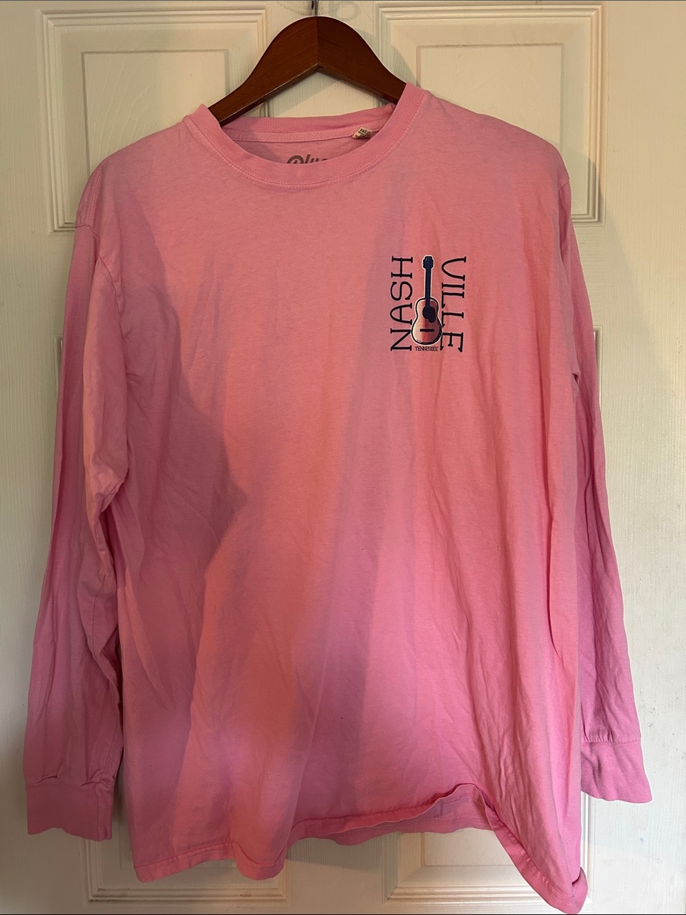 NWOT Blue 84 Pink Nashville Guitar Long-Sleeve Cotton Tee *Never Worn*